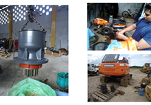SUMINISTRO DE CAJA DE ENGRANES Y MONTAJE DE MOTOR HIDRAULICO PARA GIRO DE EXCAVADORA DOOSAN DX225LC